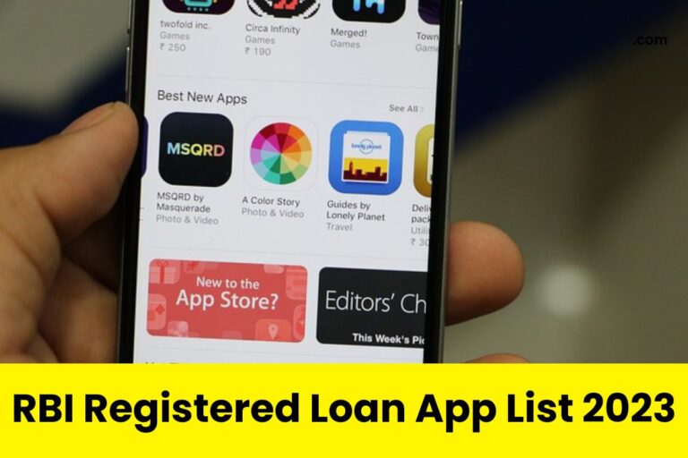 RBI Registered Loan App List 2023